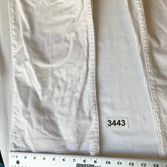 Q-Baby Women Slim Jeans size 17/18 x 34 White Mid Rise Stretch No Gap Waistband - Picture 5 of 12